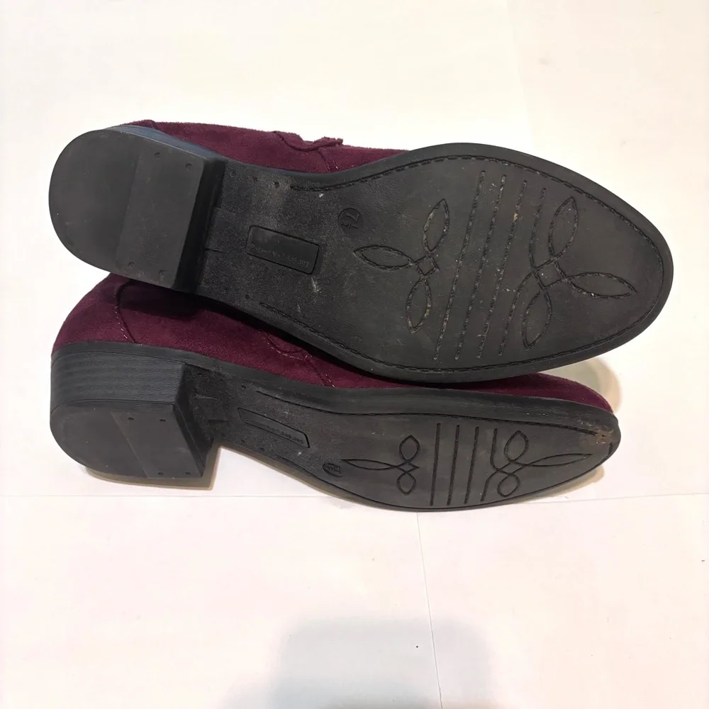 Maurices Women's Burgundy Ankle Boots